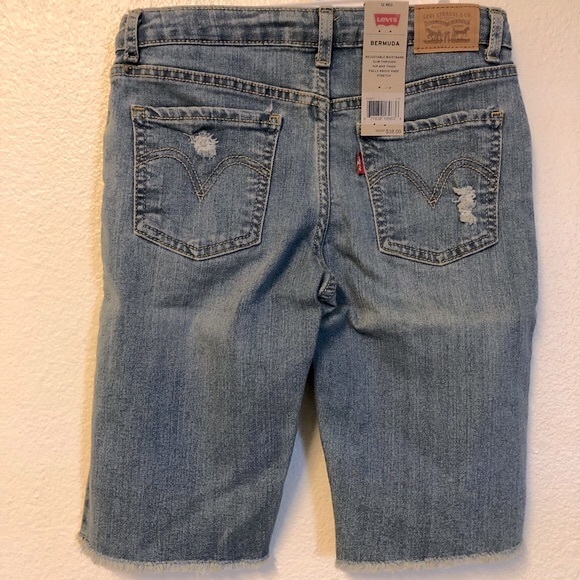 Levi’s Jeans Bermuda Shorts, Kid’s Size 12 Reg - Picture 6 of 9